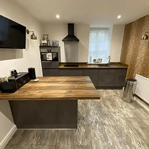 new brown kitchen